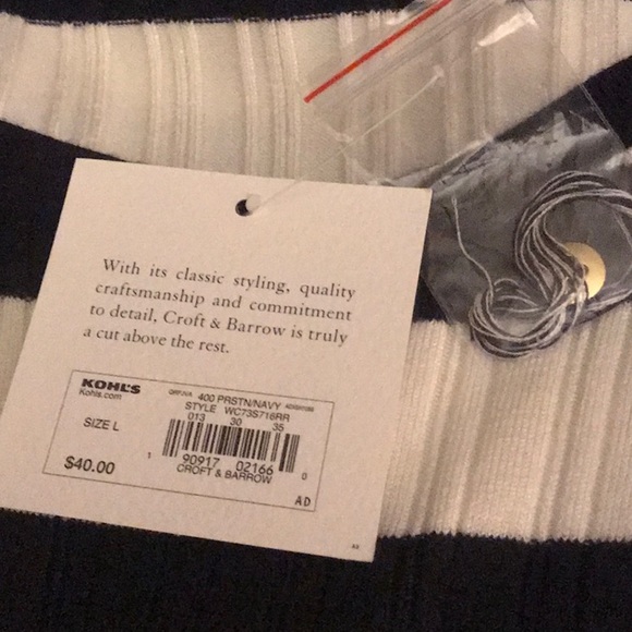 New Large Croft & Barrow sweater - Picture 5 of 6